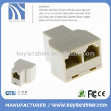 RJ45 CAT 5 6 LAN Ethernet Splitter Connector Double Adapter rj45 Splitter